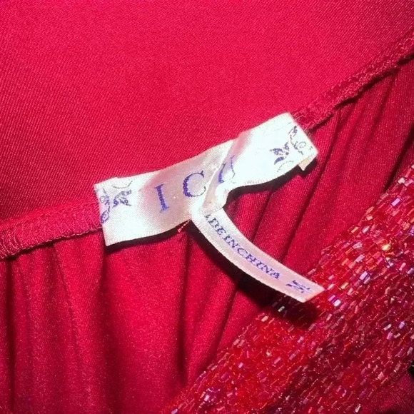 ICU Y2K Style Formal Dress / Size M / Red - Picture 5 of 11